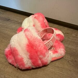 Ugg Toddler girl slippers size 7